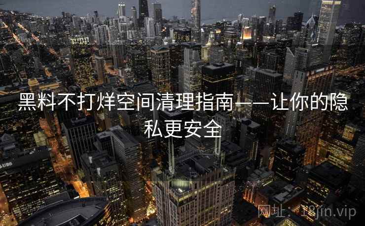 黑料不打烊空间清理指南——让你的隐私更安全 黑料不打烊空间清理指南——让你的隐私更安全